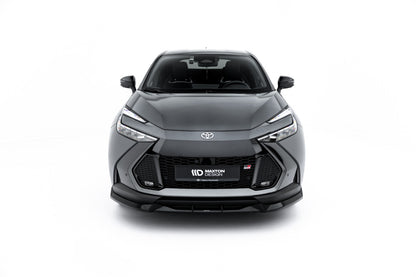 Frontlippe passend für Toyota C-HR Mk2 schwarz Hochglanz