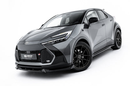 Frontlippe passend für Toyota C-HR Mk2 schwarz Hochglanz