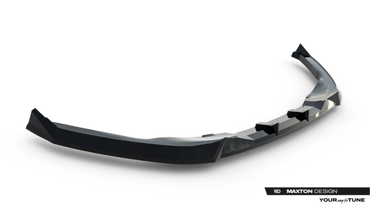 Frontlippe passend für Toyota C-HR Mk2 schwarz Hochglanz