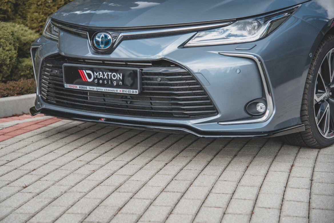 Frontlippe passend für Toyota Corolla XII Limousine schwarz Hochglanz