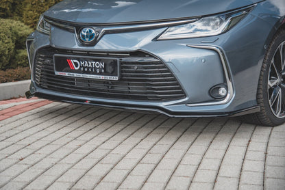 Frontlippe passend für Toyota Corolla XII Limousine schwarz Hochglanz