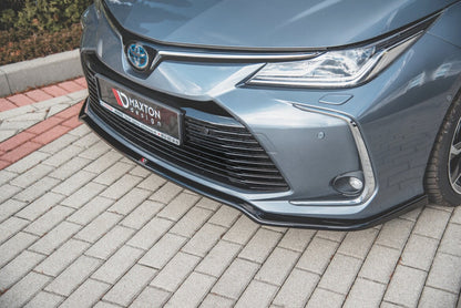 Frontlippe passend für Toyota Corolla XII Limousine schwarz Hochglanz