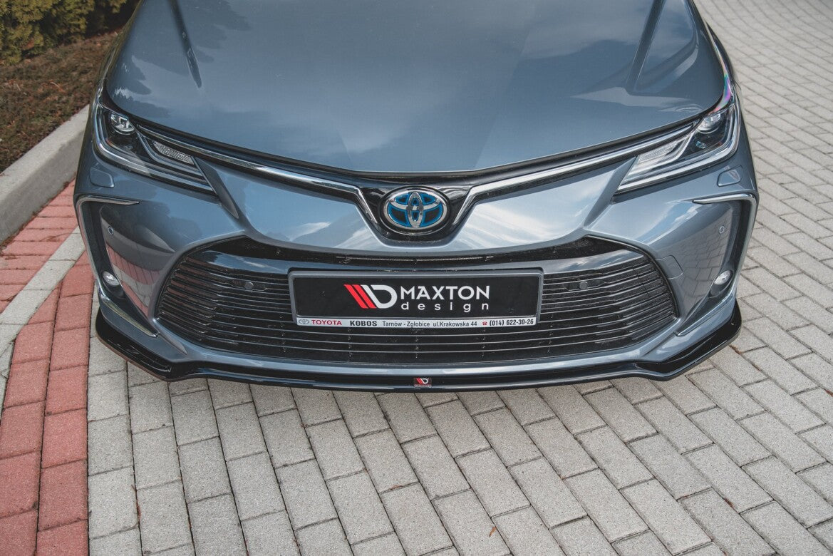 Frontlippe passend für Toyota Corolla XII Limousine schwarz Hochglanz