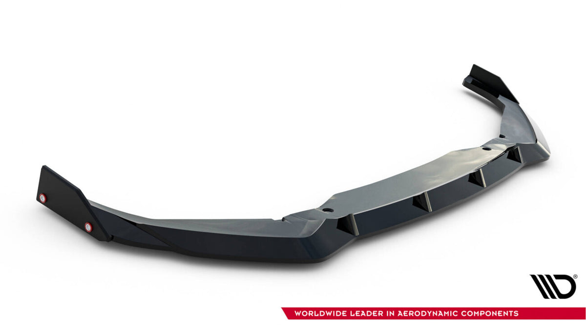 Frontlippe passend für Toyota GR Yaris Mk4 FL schwarz Hochglanz + Flaps matt