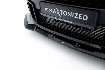 Frontlippe passend für Toyota GR Yaris Mk4 FL schwarz Hochglanz