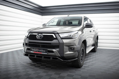 Frontlippe passend für Toyota Hilux Invincible Mk8 FL schwarz Hochglanz