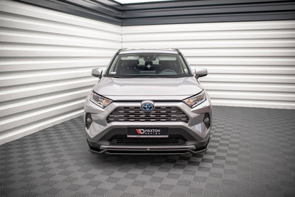 Frontlippe passend für Toyota RAV4 Mk5 schwarz Hochglanz