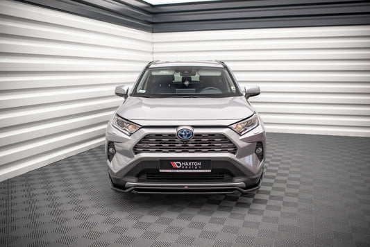 Frontlippe passend für Toyota RAV4 Mk5 schwarz Hochglanz