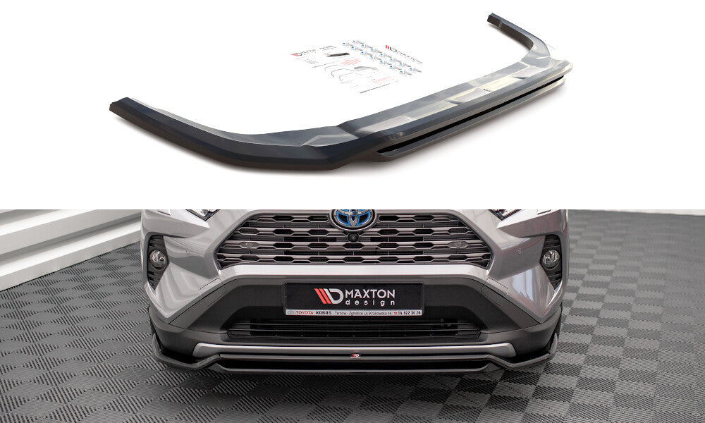 Frontlippe passend für Toyota RAV4 Mk5 schwarz Hochglanz