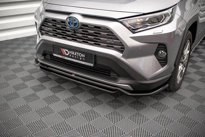 Frontlippe passend für Toyota RAV4 Mk5 schwarz Hochglanz