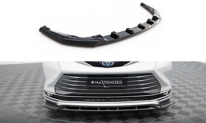 Frontlippe passend für Toyota Sienna Mk4 schwarz Hochglanz