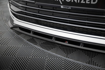 Frontlippe passend für Toyota Sienna Mk4 schwarz Hochglanz