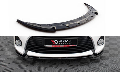 Frontlippe passend für Toyota Yaris Mk3 FL schwarz Hochglanz