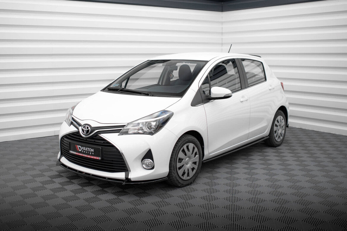 Frontlippe passend für Toyota Yaris Mk3 FL schwarz Hochglanz