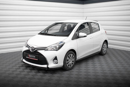 Frontlippe passend für Toyota Yaris Mk3 FL schwarz Hochglanz