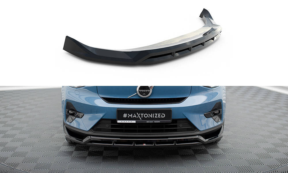 Frontlippe passend für Volvo C40 Mk1 schwarz Hochglanz