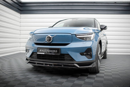 Frontlippe passend für Volvo C40 Mk1 schwarz Hochglanz