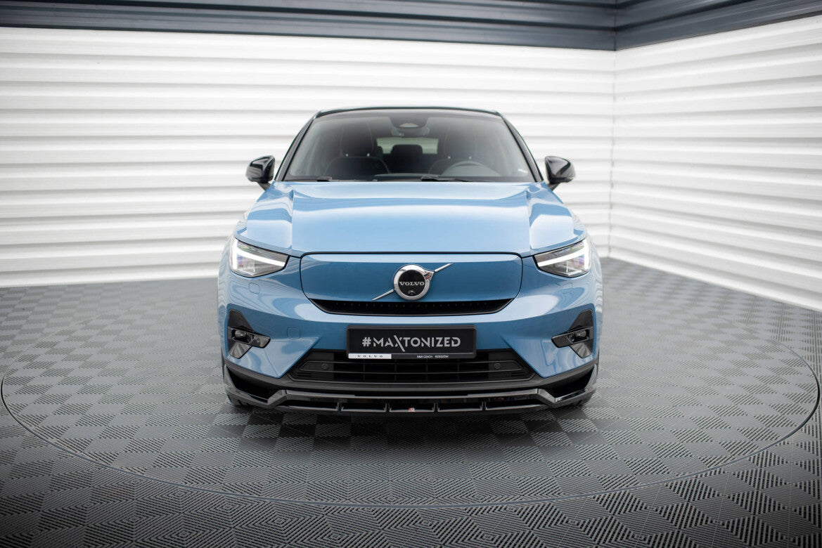 Frontlippe passend für Volvo C40 Mk1 schwarz Hochglanz