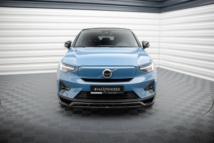 Frontlippe passend für Volvo C40 Mk1 schwarz Hochglanz