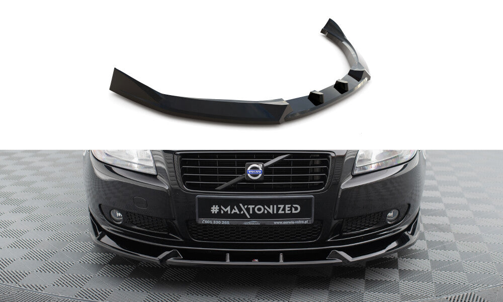 Frontlippe passend für Volvo S80 Mk2 schwarz Hochglanz