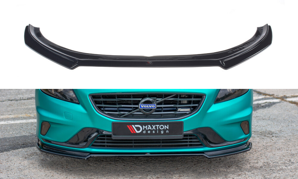 Frontlippe passend für Volvo V40 R-design schwarz Hochglanz