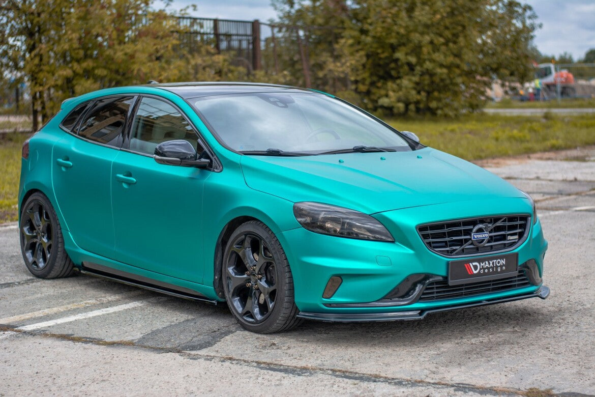 Frontlippe passend für Volvo V40 R-design schwarz Hochglanz