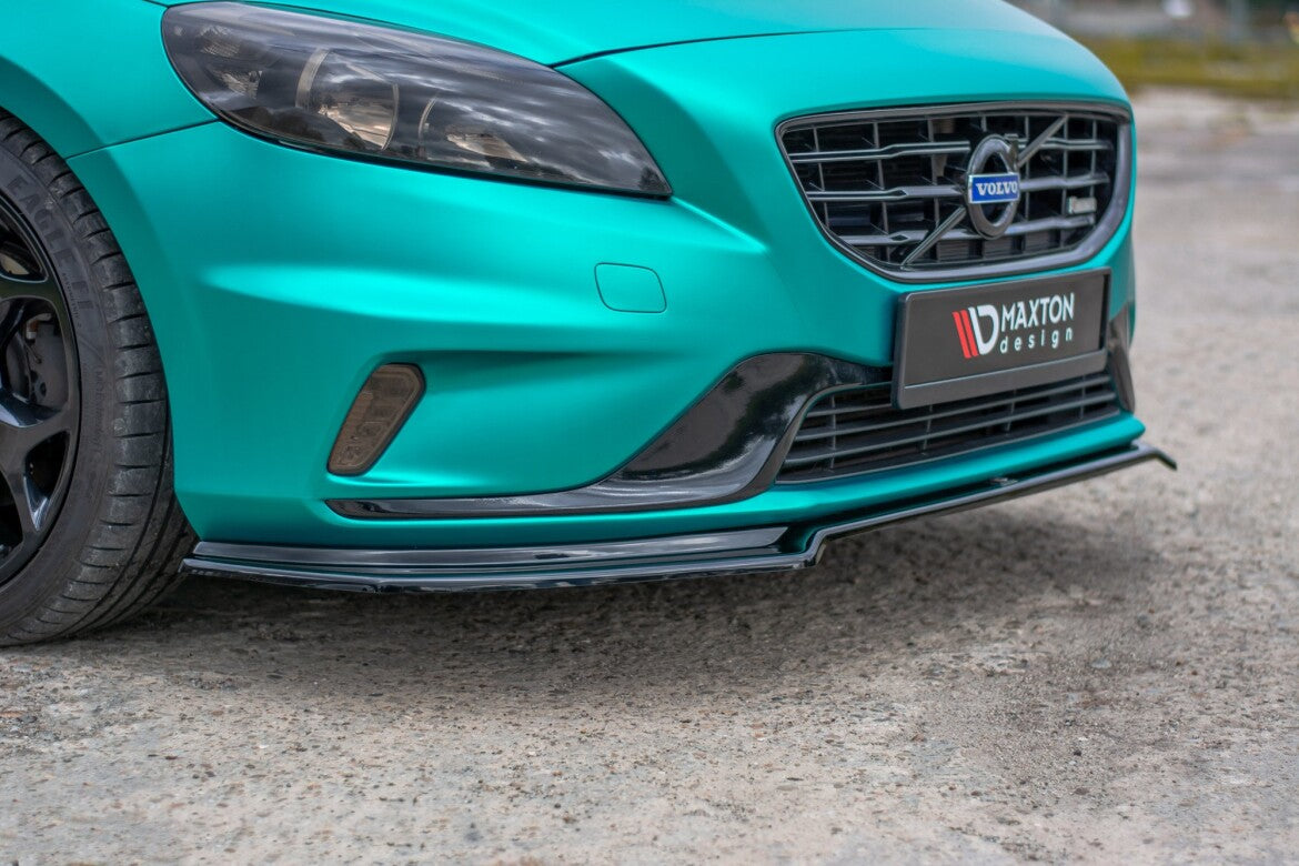 Frontlippe passend für Volvo V40 R-design schwarz Hochglanz
