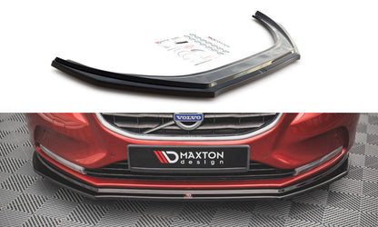 Frontlippe passend für Volvo V40 schwarz Hochglanz