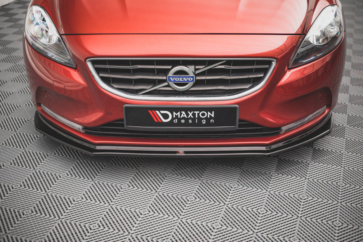 Frontlippe passend für Volvo V40 schwarz Hochglanz