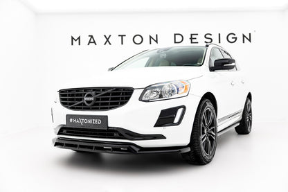 Frontlippe passend für Volvo XC60 Mk1 FL schwarz Hochglanz