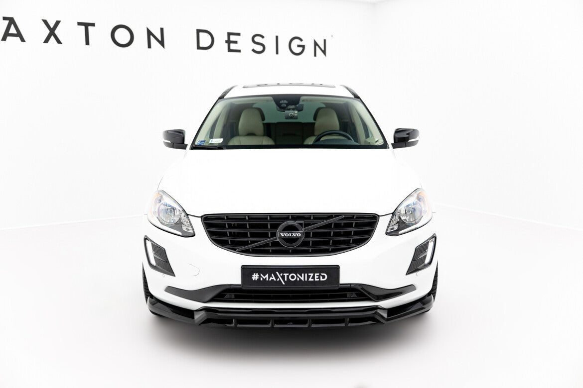 Frontlippe passend für Volvo XC60 Mk1 FL schwarz Hochglanz