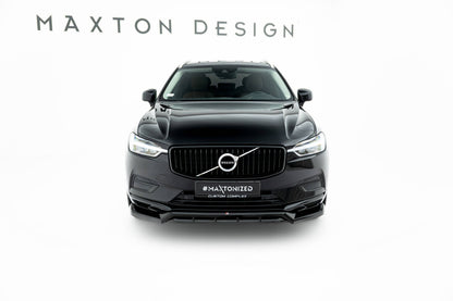 Frontlippe passend für Volvo XC60 Mk2 schwarz Hochglanz