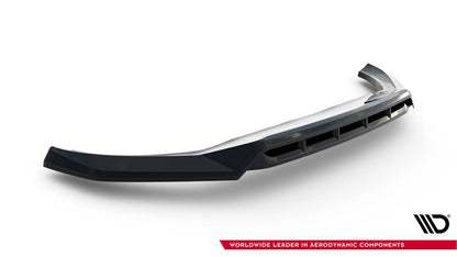 Frontlippe passend für Volvo XC60 Mk2 schwarz Hochglanz