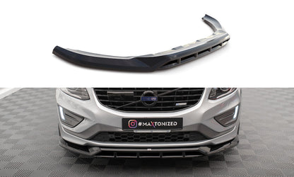Frontlippe passend für Volvo XC60 R-Design Mk1 FL schwarz Hochglanz