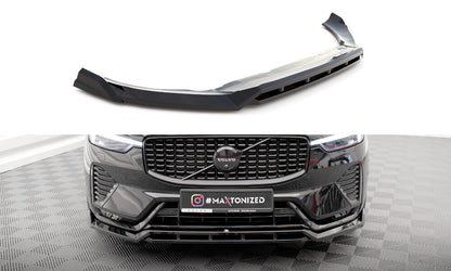 Frontlippe passend für Volvo XC60 R-Design Mk2 FL schwarz Hochglanz