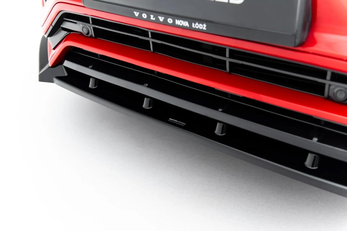 Frontlippe passend für Volvo XC90 R-Design Mk2 schwarz Hochglanz