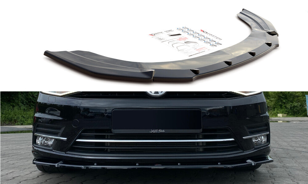 Frontlippe passend für VW Caddy Mk. 4 schwarz Hochglanz