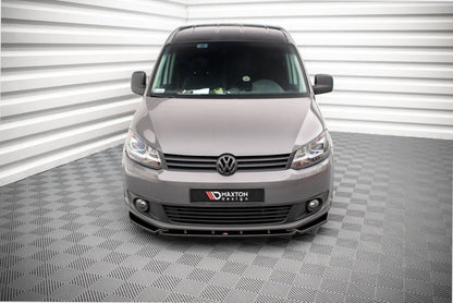 Frontlippe passend für VW Caddy Mk3 FL schwarz Hochglanz