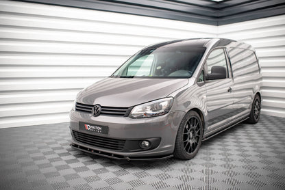 Frontlippe passend für VW Caddy Mk3 FL schwarz Hochglanz