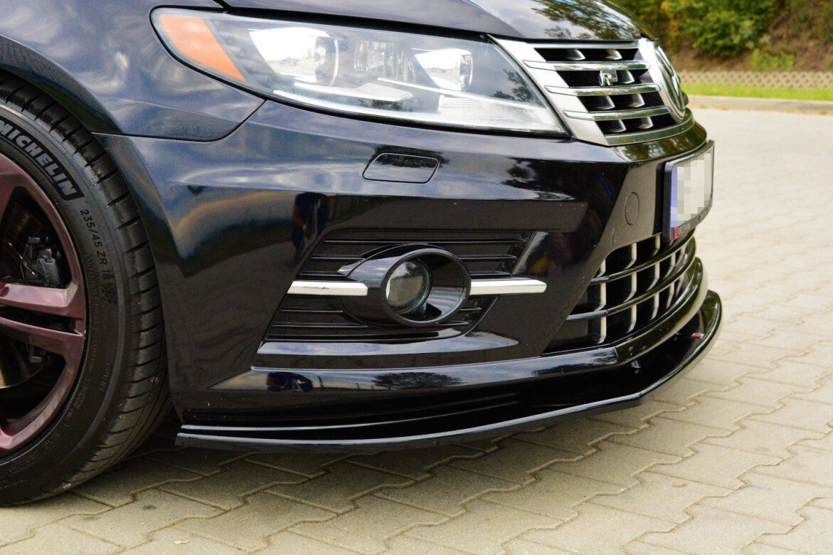 Frontlippe passend für VW CC R-LINE schwarz Hochglanz
