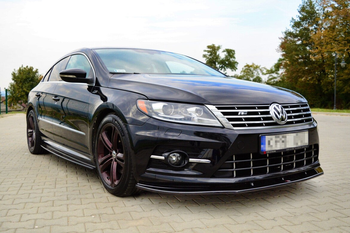 Frontlippe passend für VW CC R-LINE schwarz Hochglanz