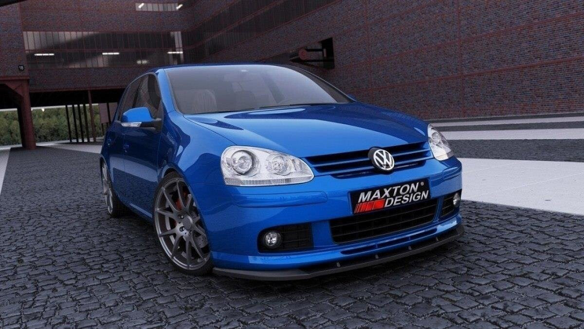 Frontlippe passend für VW Golf 5 (für VOTEX Frontschürze) schwarz Hochglanz