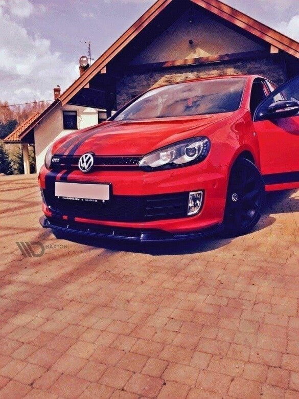 Frontlippe passend für VW Golf 6 GTI 35TH schwarz Hochglanz