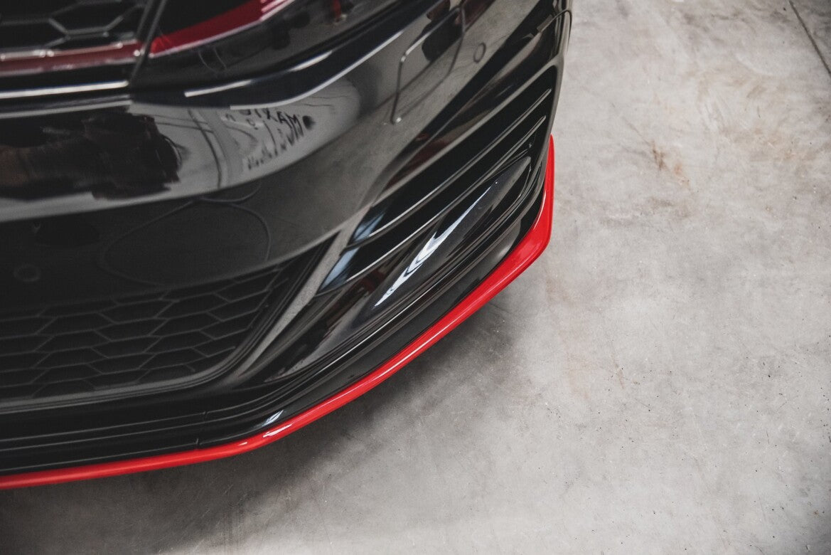 Frontlippe passend für VW Golf 7 GTI TCR rot Hochglanz