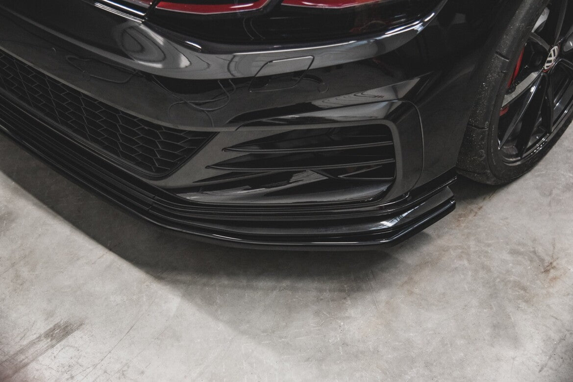 Frontlippe passend für VW Golf 7 GTI TCR schwarz Hochglanz