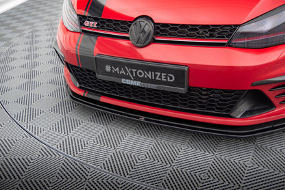 Frontlippe passend für VW Golf GTI Clubsport Mk7 schwarz Hochglanz
