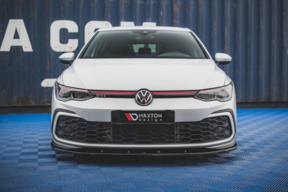 Frontlippe passend für VW Golf GTI / GTE / GTD / R-Line Mk8 schwarz Hochglanz