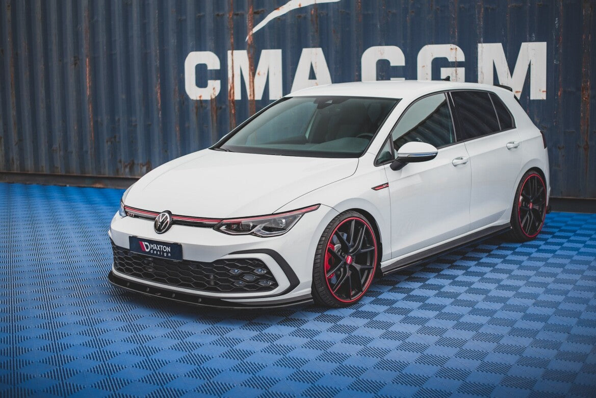 Frontlippe passend für VW Golf GTI / GTE / GTD / R-Line Mk8 schwarz Hochglanz