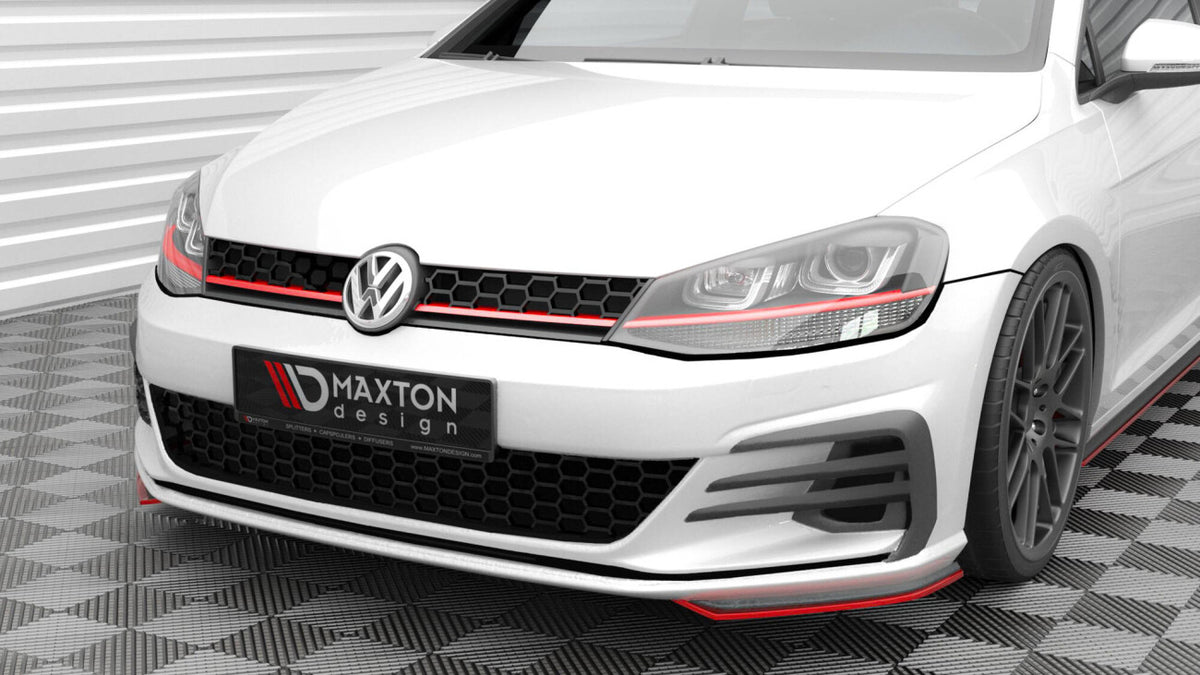 Frontlippe passend für VW Golf GTI Mk7 FL schwarz Hochglanz
