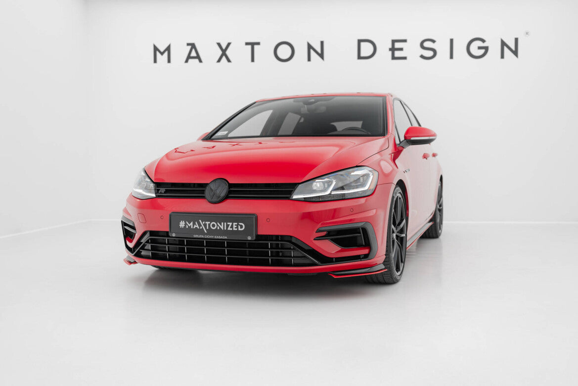 Frontlippe passend für VW Golf R / R-Line Mk7 FL rot Hochglanz